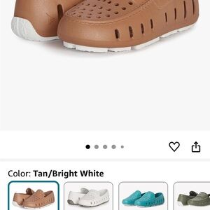 Little kid size 12 Floafers in Tan/Bright White
